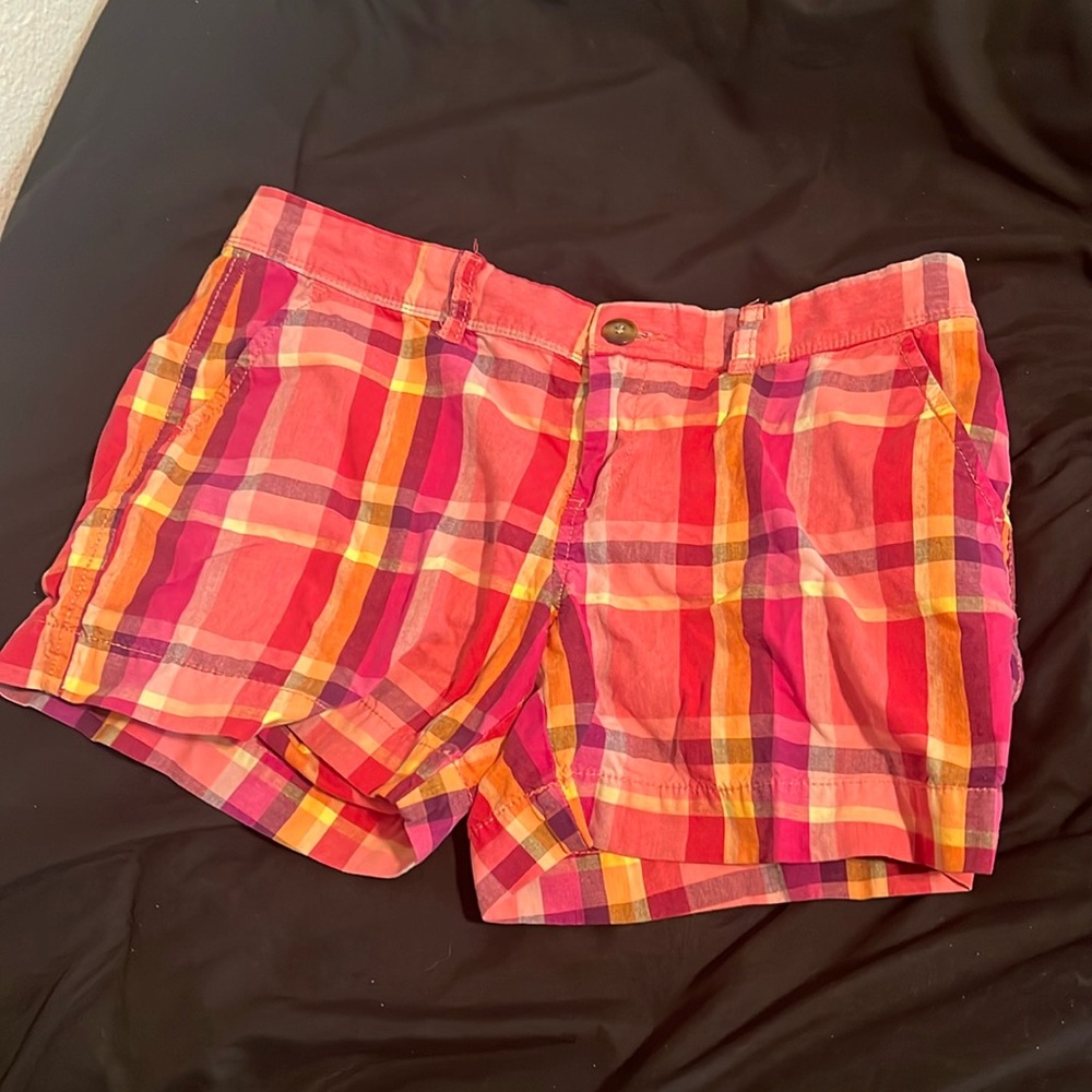 Old Navy, “Perfect 5” Shorts”, plaid, women’s